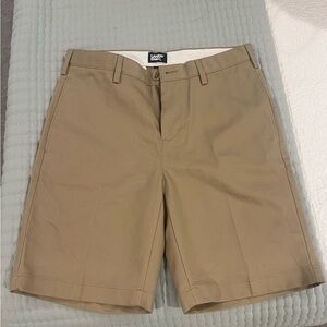 Lands' End Men's Khaki Flat Front Shorts